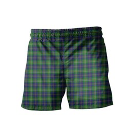 ScotsTee Shop Scottish MacOrrell Men's Highland Kilt Sporran Tartan Shorts