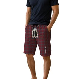 ScotsTee Shop Scottish MacClure Men's Highland Kilt Sporran Tartan Shorts