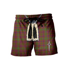 ScotsTee Shop Scottish Lumsden Men's Highland Kilt Sporran Tartan Shorts