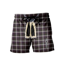ScotsTee Shop Scottish MacDonald Dress Men's Highland Kilt Sporran Tartan Shorts