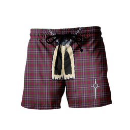 ScotsTee Shop Scottish Lendrum Lyon version Men's Highland Kilt Sporran Tartan Shorts