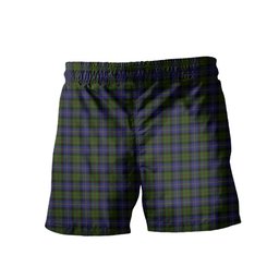 ScotsTee Shop Scottish MacCaskill Men's Highland Kilt Sporran Tartan Shorts