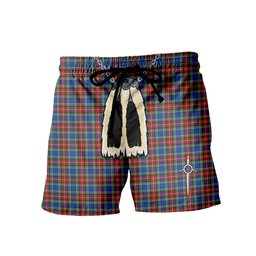 ScotsTee Shop Scottish MacBeth Modern SC Men's Highland Kilt Sporran Tartan Shorts