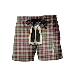 ScotsTee Shop Scottish MacLean Dress Men's Highland Kilt Sporran Tartan Shorts