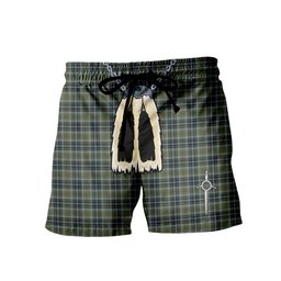 ScotsTee Shop Scottish MacBean Hunting Men's Highland Kilt Sporran Tartan Shorts