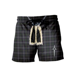 ScotsTee Shop Scottish MacGlynn Men's Highland Kilt Sporran Tartan Shorts