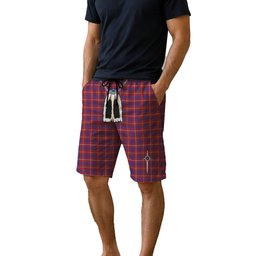 ScotsTee Shop Scottish MacKeever Men's Highland Kilt Sporran Tartan Shorts