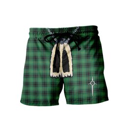 ScotsTee Shop Scottish MacArthur Ancient Men's Highland Kilt Sporran Tartan Shorts