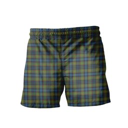 ScotsTee Shop Scottish MacLellan Ancient Men's Highland Kilt Sporran Tartan Shorts