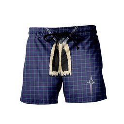 ScotsTee Shop Scottish Kirkcaldy Men's Highland Kilt Sporran Tartan Shorts