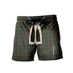 ScotsTee Shop Scottish MacFarlane Hunting Men's Highland Kilt Sporran Tartan Shorts