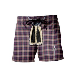 ScotsTee Shop Scottish MacDonald Pattern of Plaids Men's Highland Kilt Sporran Tartan Shorts