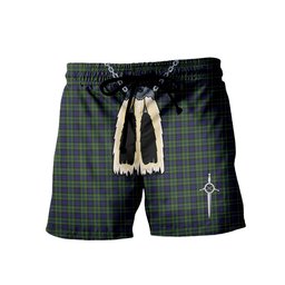 ScotsTee Shop Scottish MacNeil of Colonsay Men's Highland Kilt Sporran Tartan Shorts