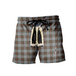 ScotsTee Shop Scottish MacBain Dress Men's Highland Kilt Sporran Tartan Shorts