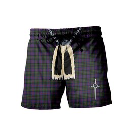 ScotsTee Shop Scottish MacCallum of Berwick Men's Highland Kilt Sporran Tartan Shorts