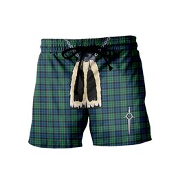 ScotsTee Shop Scottish MacCallum Ancient SC Men's Highland Kilt Sporran Tartan Shorts