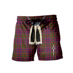 ScotsTee Shop Scottish MacColl Hunting Men's Highland Kilt Sporran Tartan Shorts