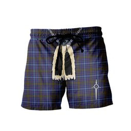 ScotsTee Shop Scottish Knox 2 Men's Highland Kilt Sporran Tartan Shorts