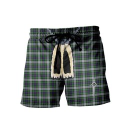 ScotsTee Shop Scottish MacKenzie Dress Men's Highland Kilt Sporran Tartan Shorts