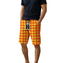 ScotsTee Shop Scottish MacMillan Men's Highland Kilt Sporran Tartan Shorts
