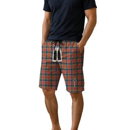 ScotsTee Shop Scottish MacNaughton Ancient Men's Highland Kilt Sporran Tartan Shorts