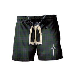 ScotsTee Shop Scottish MacHardy Men's Highland Kilt Sporran Tartan Shorts