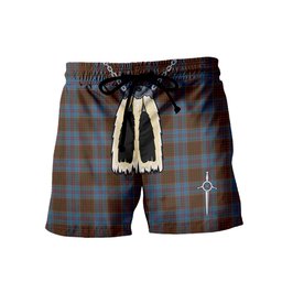 ScotsTee Shop Scottish MacGregor Hastie Men's Highland Kilt Sporran Tartan Shorts