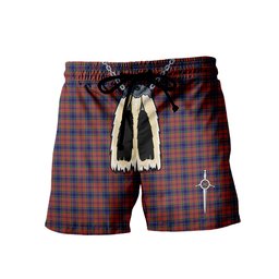 ScotsTee Shop Scottish MacCreary Men's Highland Kilt Sporran Tartan Shorts