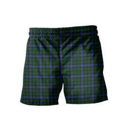 ScotsTee Shop Scottish MacIntyre Men's Highland Kilt Sporran Tartan Shorts