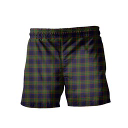 ScotsTee Shop Scottish MacLeish Men's Highland Kilt Sporran Tartan Shorts