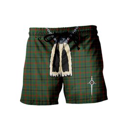 ScotsTee Shop Scottish MacDonagh Men's Highland Kilt Sporran Tartan Shorts