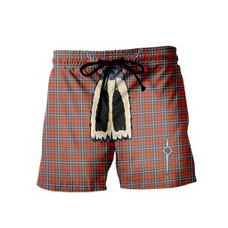 ScotsTee Shop Scottish MacFarlane Ancient Men's Highland Kilt Sporran Tartan Shorts
