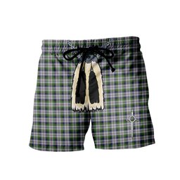 ScotsTee Shop Scottish Macnaghten Dress Men's Highland Kilt Sporran Tartan Shorts
