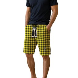 ScotsTee Shop Scottish MacLeod of Lewis Modern Men's Highland Kilt Sporran Tartan Shorts