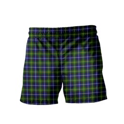 ScotsTee Shop Scottish MacNeill of Barra Modern Men's Highland Kilt Sporran Tartan Shorts