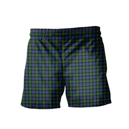 ScotsTee Shop Scottish Baillie Hunting Clan Crest Men's Highland Kilt Sporran Tartan Shorts
