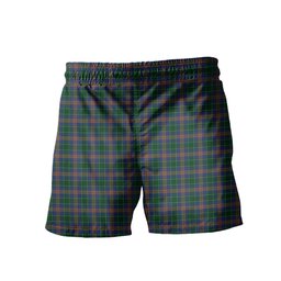 ScotsTee Shop Scottish MacAuliffe Men's Highland Kilt Sporran Tartan Shorts