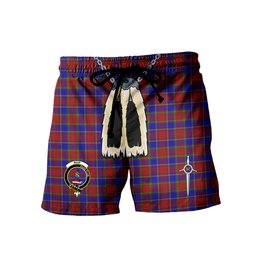 ScotsTee Shop Scottish Mair Clan Crest Men's Highland Kilt Sporran Tartan Shorts