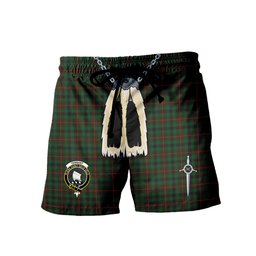 ScotsTee Shop Scottish Tennant Clan Crest Men's Highland Kilt Sporran Tartan Shorts
