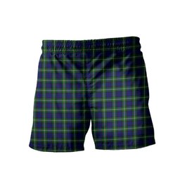 ScotsTee Shop Scottish Bannerman Clan Crest Men's Highland Kilt Sporran Tartan Shorts