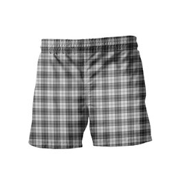ScotsTee Shop Scottish Sandilands Grey Clan Crest Men's Highland Kilt Sporran Tartan Shorts