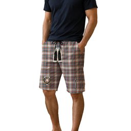 ScotsTee Shop Scottish McFarland Dress Ancient Clan Crest Men's Highland Kilt Sporran Tartan Shorts