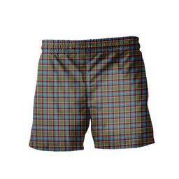 ScotsTee Shop Scottish Norvel Clan Crest Men's Highland Kilt Sporran Tartan Shorts