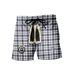 ScotsTee Shop Scottish Hannay SC Clan Crest Men's Highland Kilt Sporran Tartan Shorts