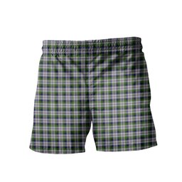 ScotsTee Shop Scottish MacNaughton Dress Clan Crest Men's Highland Kilt Sporran Tartan Shorts