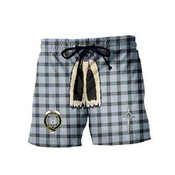 ScotsTee Shop Scottish Bell of the Borders Ancient Clan Crest Men's Highland Kilt Sporran Tartan Shorts