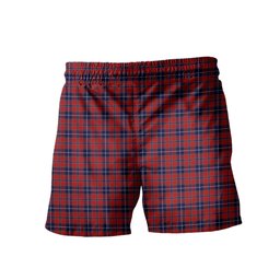 ScotsTee Shop Scottish Wishart Dress Clan Crest Men's Highland Kilt Sporran Tartan Shorts