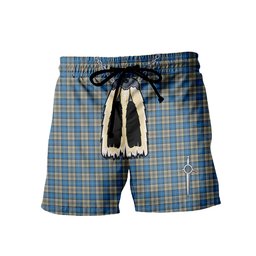 ScotsTee Shop Scottish Napier Ancient Men's Highland Kilt Sporran Tartan Shorts