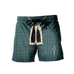 ScotsTee Shop Scottish Mouat Men's Highland Kilt Sporran Tartan Shorts
