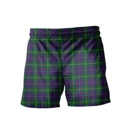 ScotsTee Shop Scottish MacIntyre Inglis Clan Crest Men's Highland Kilt Sporran Tartan Shorts